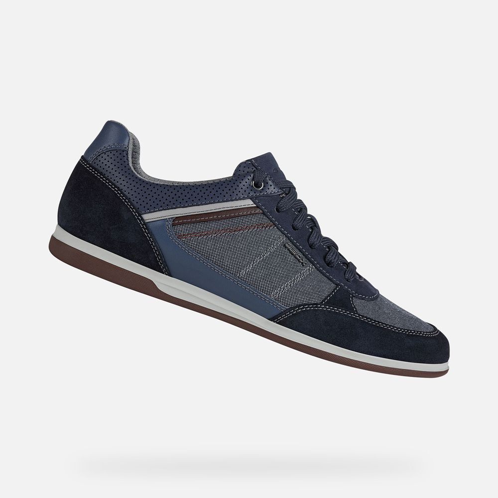 Geox Sneakers Navy Renan - Geox Mens Shoes - CZSBUX946